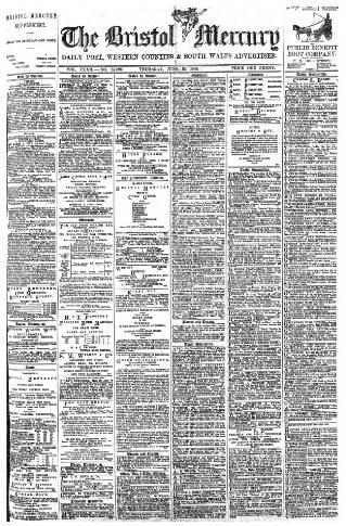 cover page of Bristol Mercury published on June 13, 1895