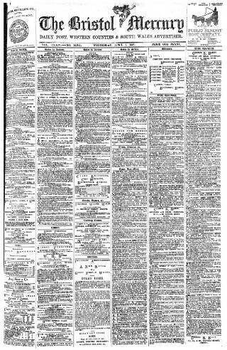 cover page of Bristol Mercury published on April 1, 1896