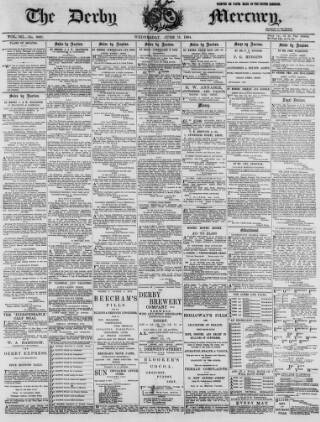 cover page of Derby Mercury published on June 13, 1894