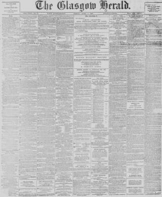 cover page of Glasgow Herald published on April 1, 1892