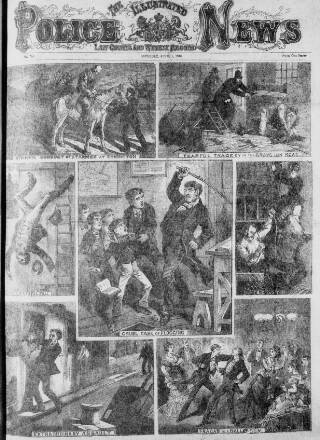 cover page of Illustrated Police News published on April 1, 1876