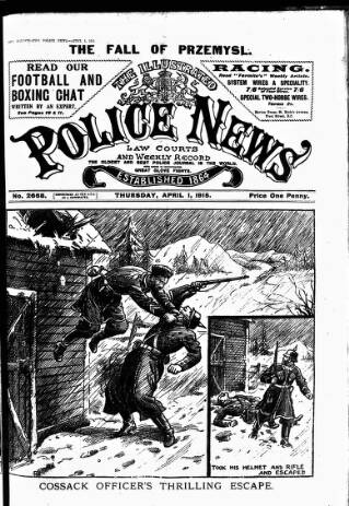 cover page of Illustrated Police News published on April 1, 1915