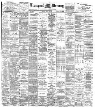 cover page of Liverpool Mercury published on May 22, 1896