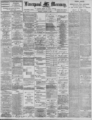 cover page of Liverpool Mercury published on August 2, 1897