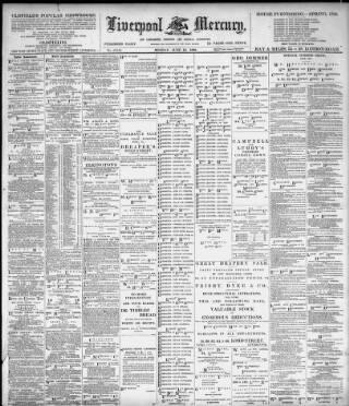 cover page of Liverpool Mercury published on June 13, 1898