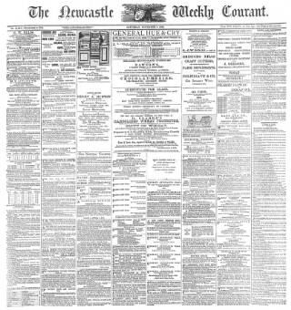 cover page of Newcastle Courant published on November 2, 1889