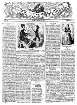 cover page of The Odd Fellow published on November 2, 1839