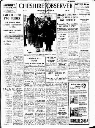 cover page of Cheshire Observer published on May 22, 1964