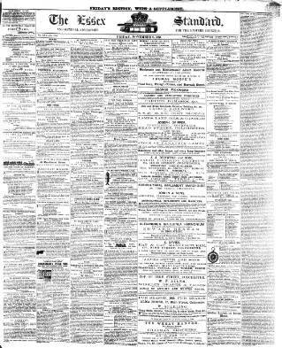 cover page of Essex Standard published on November 2, 1860
