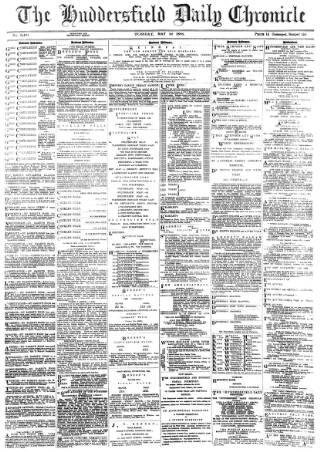 cover page of Huddersfield Chronicle published on May 22, 1888