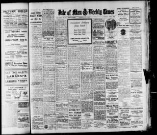 cover page of Isle of Man Times published on November 2, 1929