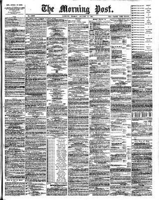 cover page of Morning Post published on August 2, 1901