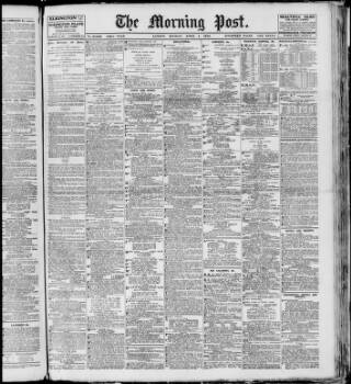 cover page of Morning Post published on April 1, 1912