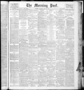 cover page of Morning Post published on May 22, 1915
