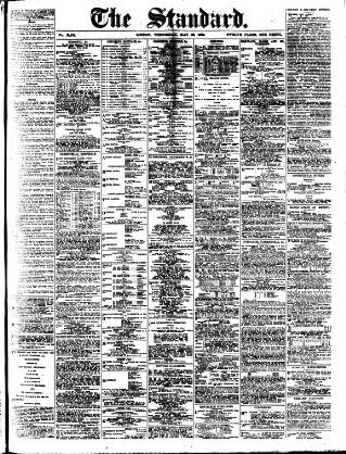 cover page of London Evening Standard published on May 22, 1907