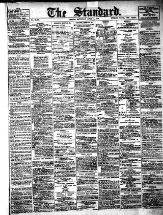 cover page of London Evening Standard published on April 1, 1911