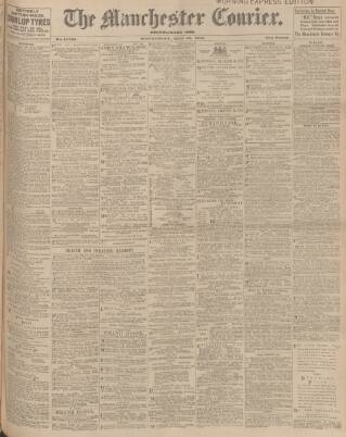 cover page of Manchester Courier published on May 22, 1907