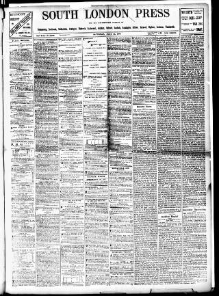 cover page of South London Press published on June 13, 1896