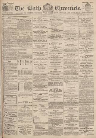 cover page of Bath Chronicle and Weekly Gazette published on June 13, 1895