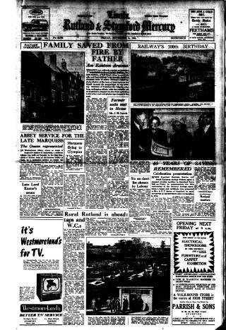 cover page of Stamford Mercury published on November 2, 1956