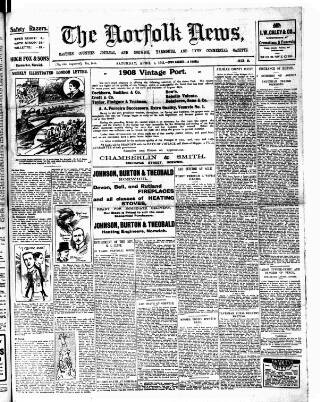 cover page of Norfolk News published on April 1, 1911