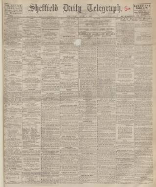 cover page of Sheffield Daily Telegraph published on April 1, 1931