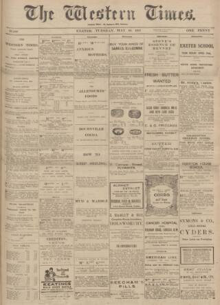 cover page of Western Times published on May 22, 1917