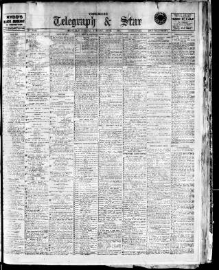 cover page of Sheffield Evening Telegraph published on April 1, 1913