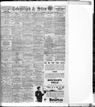 cover page of Sheffield Evening Telegraph published on June 13, 1917