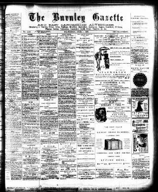 cover page of Burnley Gazette published on April 1, 1896