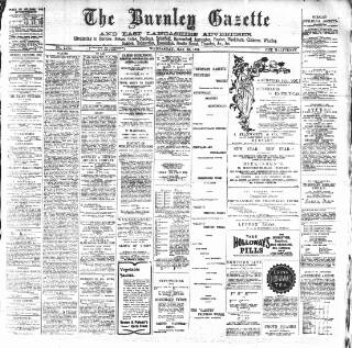 cover page of Burnley Gazette published on May 22, 1901