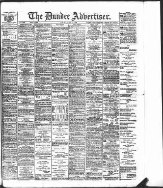 cover page of Dundee Advertiser published on June 13, 1898