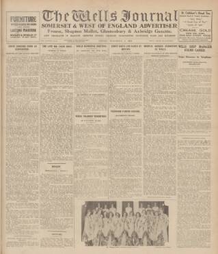 cover page of Wells Journal published on November 2, 1934