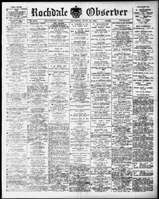 cover page of Rochdale Observer published on June 13, 1925
