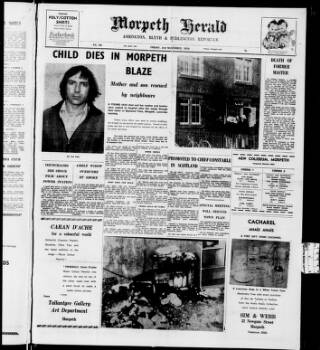 cover page of Morpeth Herald published on November 2, 1979