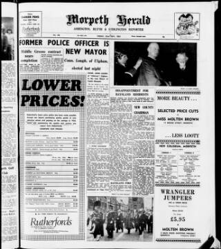 cover page of Morpeth Herald published on May 22, 1981