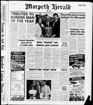 cover page of Morpeth Herald published on August 2, 1984