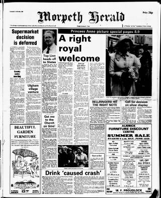 cover page of Morpeth Herald published on June 13, 1985