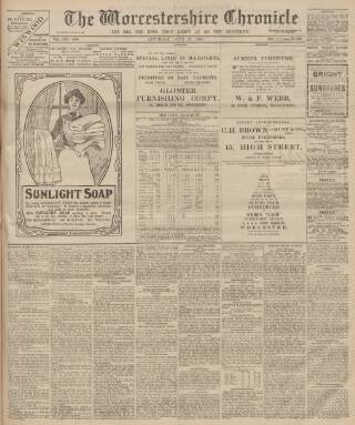 cover page of Worcestershire Chronicle published on June 13, 1903