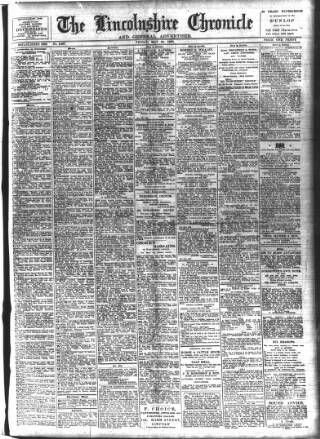 cover page of Lincolnshire Chronicle published on May 22, 1908