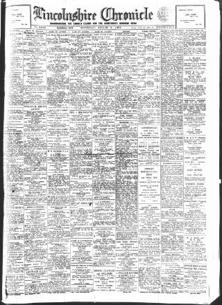 cover page of Lincolnshire Chronicle published on August 2, 1952