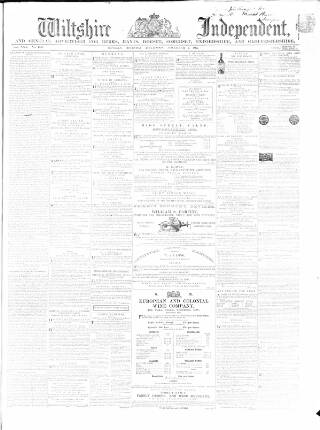 cover page of Wiltshire Independent published on November 2, 1865