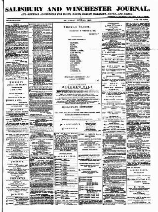 cover page of Salisbury and Winchester Journal published on June 13, 1903