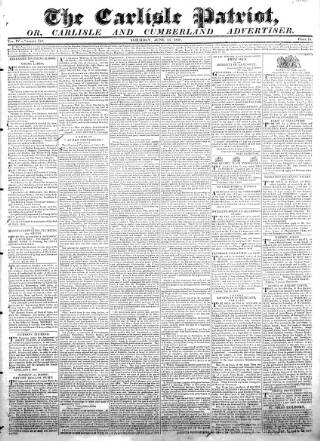 cover page of Carlisle Patriot published on June 13, 1818
