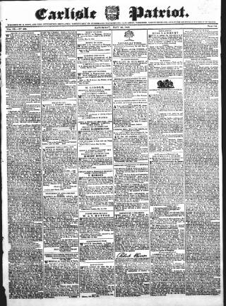cover page of Carlisle Patriot published on May 22, 1824