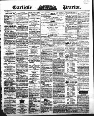 cover page of Carlisle Patriot published on November 2, 1839