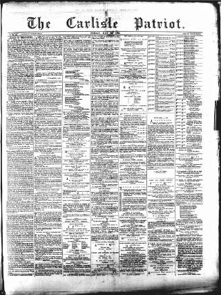 cover page of Carlisle Patriot published on May 22, 1885