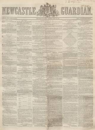 cover page of Newcastle Guardian and Tyne Mercury published on May 22, 1847