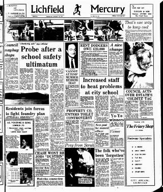 cover page of Lichfield Mercury published on June 13, 1975
