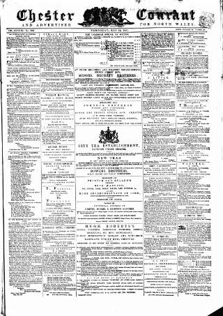 cover page of Chester Courant published on May 22, 1861